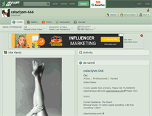 Tablet Screenshot of cataclysm-666.deviantart.com
