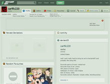 Tablet Screenshot of carific220.deviantart.com