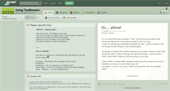 Desktop Screenshot of going-traditional.deviantart.com