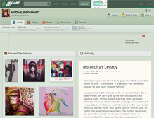 Tablet Screenshot of moth-eaten-heart.deviantart.com