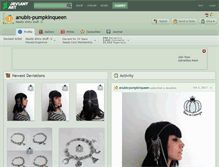 Tablet Screenshot of anubis-pumpkinqueen.deviantart.com