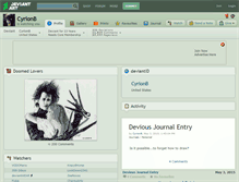 Tablet Screenshot of cyrionb.deviantart.com