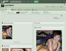 Tablet Screenshot of lady-baglady.deviantart.com