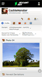 Mobile Screenshot of cockiemonster.deviantart.com