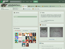 Tablet Screenshot of jetsetradiofans.deviantart.com