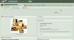 Desktop Screenshot of cardboardboxcommune.deviantart.com