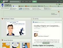 Tablet Screenshot of d3kab1u3.deviantart.com