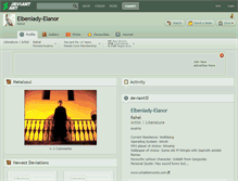 Tablet Screenshot of elbenlady-elanor.deviantart.com