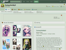 Tablet Screenshot of fantasydollsbyd.deviantart.com