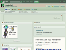 Tablet Screenshot of invader-zel.deviantart.com