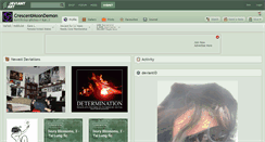 Desktop Screenshot of crescentmoondemon.deviantart.com