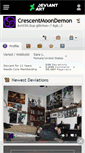 Mobile Screenshot of crescentmoondemon.deviantart.com