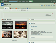 Tablet Screenshot of bartas1503.deviantart.com