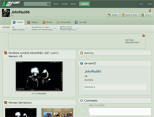 Tablet Screenshot of johnpaul86.deviantart.com