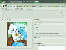 Tablet Screenshot of feli.deviantart.com
