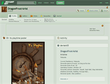 Tablet Screenshot of dragonfrost-krist.deviantart.com