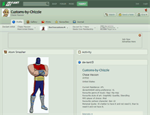 Tablet Screenshot of customs-by-chizzle.deviantart.com