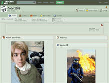 Tablet Screenshot of cadet2386.deviantart.com