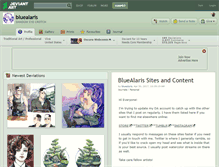 Tablet Screenshot of bluealaris.deviantart.com