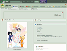 Tablet Screenshot of mintntea.deviantart.com