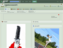 Tablet Screenshot of captainawesome94.deviantart.com