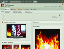 Tablet Screenshot of electricjeebus.deviantart.com