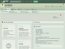 Tablet Screenshot of mewlink64.deviantart.com