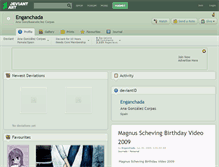 Tablet Screenshot of enganchada.deviantart.com