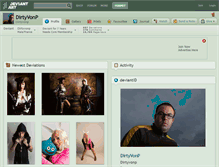 Tablet Screenshot of dirtyvonp.deviantart.com