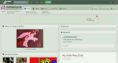 Desktop Screenshot of mylittleponyclub.deviantart.com