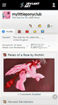 Mobile Screenshot of mylittleponyclub.deviantart.com