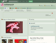 Tablet Screenshot of mylittleponyclub.deviantart.com