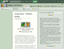 Tablet Screenshot of dragons-and-wolves.deviantart.com