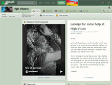 Tablet Screenshot of high-vision.deviantart.com