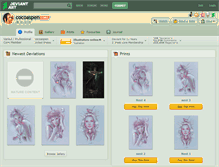Tablet Screenshot of cocoaspen.deviantart.com