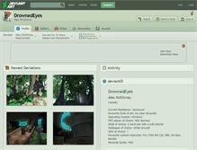 Tablet Screenshot of drownedeyes.deviantart.com
