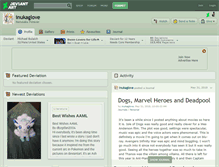 Tablet Screenshot of inukaglove.deviantart.com