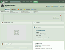 Tablet Screenshot of haystack-charm.deviantart.com