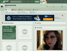 Tablet Screenshot of adommyloverka.deviantart.com