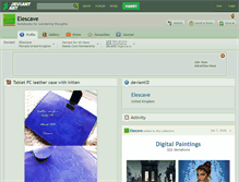 Tablet Screenshot of elescave.deviantart.com