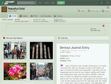 Tablet Screenshot of peaceful-child.deviantart.com