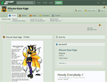 Tablet Screenshot of kitsune-kaze-kage.deviantart.com