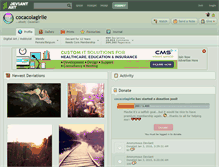 Tablet Screenshot of cocacolagirlie.deviantart.com