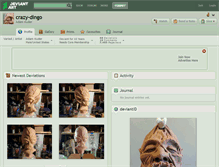 Tablet Screenshot of crazy-dingo.deviantart.com