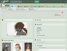 Tablet Screenshot of cattish.deviantart.com