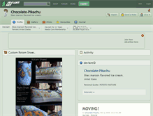 Tablet Screenshot of chocolate-pikachu.deviantart.com