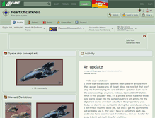 Tablet Screenshot of heart-0f-darkness.deviantart.com