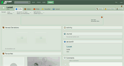 Desktop Screenshot of lucast.deviantart.com
