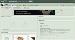 Desktop Screenshot of cruelty.deviantart.com