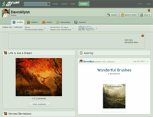 Tablet Screenshot of dawnallynn.deviantart.com